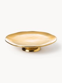 Porcelánový podnos na koláč Gold Irregular Edge