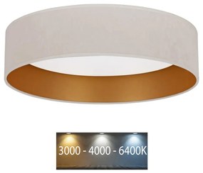 Brilagi - LED Stropné svietidlo VELVET LED/24W/230V 3000/4000/6400K krémová/zlatá