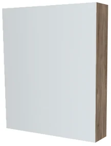 Mereo, Mereo Kúpeľňová zrkadlová skrinka 60 cm, galerka, 1x dvierka ľavá, Multidecor, Dark Rockford Hic, MER-CN798G61DRH1