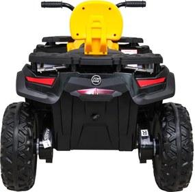 Ramiz Štvorkolka XT-Speed pre deti žltá + pohon 4x4 + EVA kolesá + pomalý štart + MP3 rádio + LED