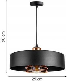 Luster na lanku VEST 1xE27/60W/230V