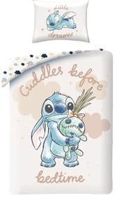 Halantex Bavlnené obliečky 140x200 + 70x90 cm - Lilo and Stitch "Bedtime"