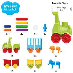 Smartmax - Môj prvý vláčik so zvieratkami - 22 ks