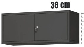 Závesná skrinka Ewa kovová antracit