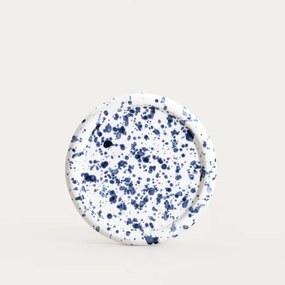 Dezertný tanier WILORA biely / modrý 766817