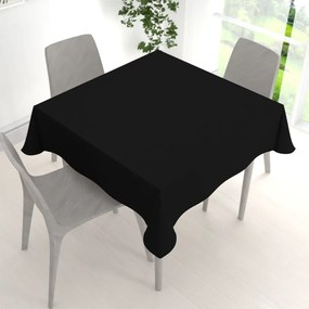 Biante Dekoračný štvorcový obrus Rongo RG-014 Čierny 120x120 cm