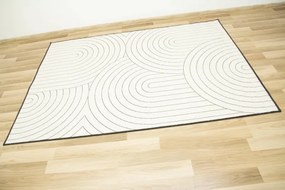 Šnúrkový obojstranný koberec Brussels 205689/10110 antracyt / krémový - Drobná chyba vo vzore koberca
