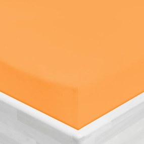 Jersey napínacie prestieradlo JR-006 Oranžové 80 x 200 - výška 20 cm