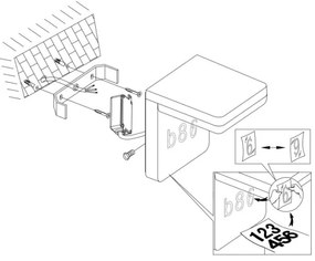 Eglo 98091 - LED Domové číslo AMAROSI LED/11W/230V IP44