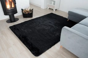 Koberec SILK čierny