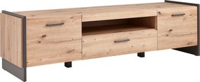 XXXLutz SKRINKA POD TV, dub artisan, 187/51/41 cm Hom`in - TV nábytok - 000687042301