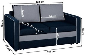 Rozkladacia pohovka Donda (inari 72 a 80) . Vlastná spoľahlivá doprava až k Vám domov. 1063833