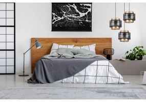 Luster na lanku GABI 3xE27/60W/230V zlatá/čierna pr. 45 cm