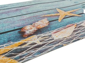 Protišmyková 3D predložka More, 60x180, modrá, kúpeľňa, Apextextil