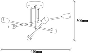 Závesná lampa, Flower - 174-AV