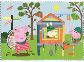 TREFL Prasátko Peppa: Vzpomínky na prázdniny 12,15,20 24 dielov puzzle