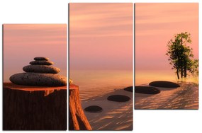 Obraz na plátne - Zen stones 1162D (135x90 cm)
