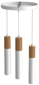 Luster na lanku CASSA 3xGU10/8W/230V biela