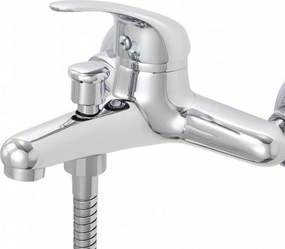 Erga Timo, nástenná vaňová batéria s ručnou sprchou, 150 mm, chrómová, ERG-YKA-BW.TIMO-5-CHR