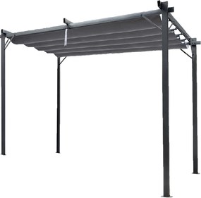 Garden Line ZÁHRADNÁ PERGOLA ŠEDÁ 3 X 4 M 2,95 x 3,95 x V2,3 m *5699