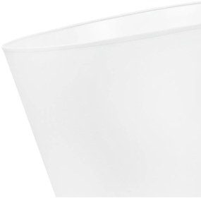 Závesné svietidlo Gaja, 1x biele textilné tienidlo, (fi 44cm), b
