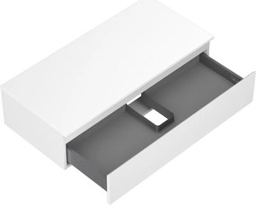 Mexen Orio, kúpeľňová skrinka 100 cm s hornou časťou, 1 zásuvka, biela matná, 91A10-10023-1-BFC01
