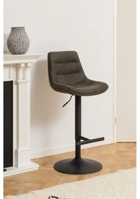 Tmavozelená barová stolička s nastaviteľnou výškou (výška sedadla 86 cm) Adisa – Actona