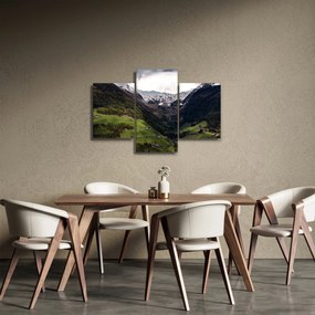 Obraz - Údolie pod horami (90x60 cm)