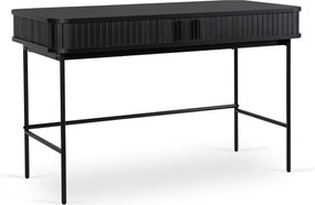 PROXIMA.store - Písací stôl TRISH FARBA: čierna
