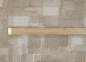 Koberce Breno Metrážny koberec FOLK 30, šíře role 400 cm, béžová, viacfarebná