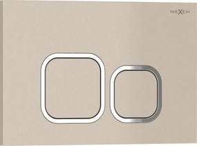 Mexen Tex 03 splachovací tlačidlo, béžové - 6103-07