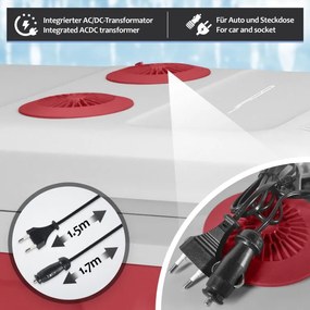 Jago Elektrický chladiaci box 2 v 1, 40 l, červená