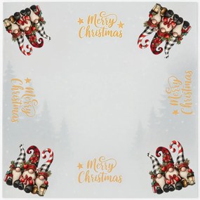 Vianočný obrus Škriatok lampáš 140x180cm TiaHome