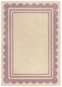 Ručne všívaný kusový koberec Lois Scallop Purple, 160x230, fialová, chodba / predsieň, Flair Rugs