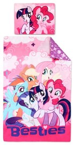 Bavlnené obliečky do detskej postieľky My Little Pony - 90 x 140 cm + 40 x 55 cm