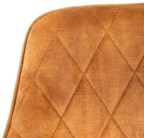 Jedálenská stolička SATORI zamatová horčicová 894461