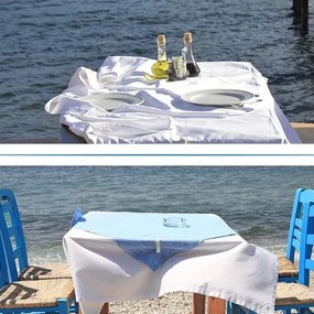 Kovové úchyty na obrus strieborné (8 ks)