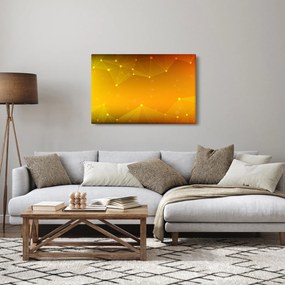 Abstraktný žltý obraz (90x60 cm)
