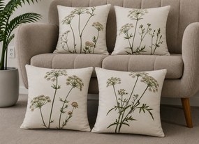 XPOSE® Set obliečok na vankúš BYLINKOVÉ KVARTETO 43x43 cm - set 4ks