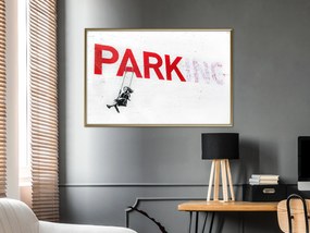 Artgeist Plagát - Park-ing [Poster] Veľkosť: 90x60, Verzia: Zlatý rám s passe-partout