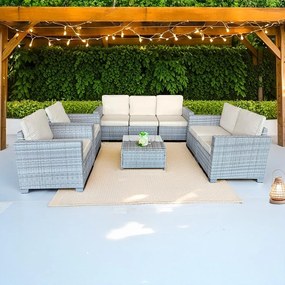 Veľká záhradná sedacia súprava Avenberg DORADA sivá/sivá