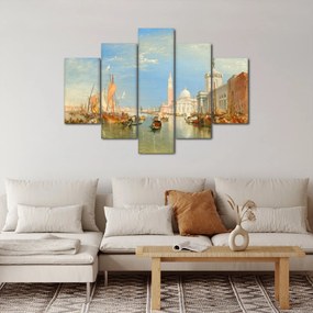 Obraz - Joseph Mallord William Turner, Venice the Dogana and San Giorgio Maggiore, reprodukcia (150x105 cm)
