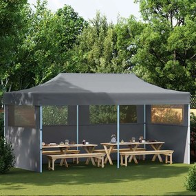 Multidom Skladací párty stan s bočnými stenami 3x6 m antracitový