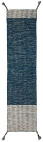 Flair Rugs koberce Ručne všívaný kusový behúň Infinite Indira Blue - 60x200 cm