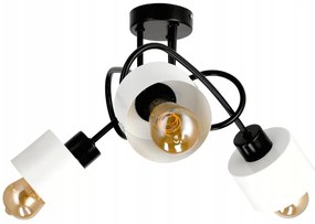 BERGE LED závesná lampa LOFT - 3xE27 - CUBE WHITE