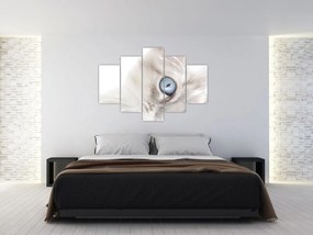 Obraz - Mačka s modrými očami (150x105 cm)