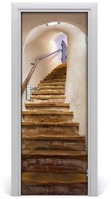 Fototapeta samolepiace na dvere schody do zámku 85x205 cm