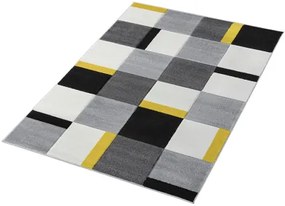 Koberce Breno Kusový koberec ALORA A1027 Yellow, sivá, viacfarebná,200 x 290 cm