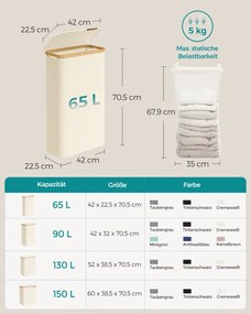 Kôš na bielizeň 65 L LCB506W01