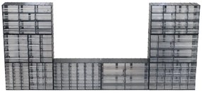 ARTPLAST Organizér 512T 192 x P 148 x H 230 mm s 8 priehľadnými zásuvkami